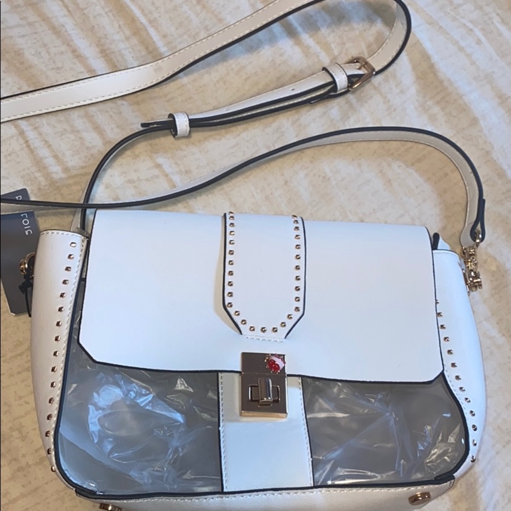 White shoulder bag